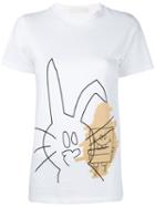 Peter Jensen - Rabbit And Spongebob Print T-shirt - Women - Cotton - M, White, Cotton