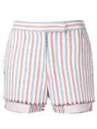 Thom Browne Striped Drop Lining Menswear Short - White