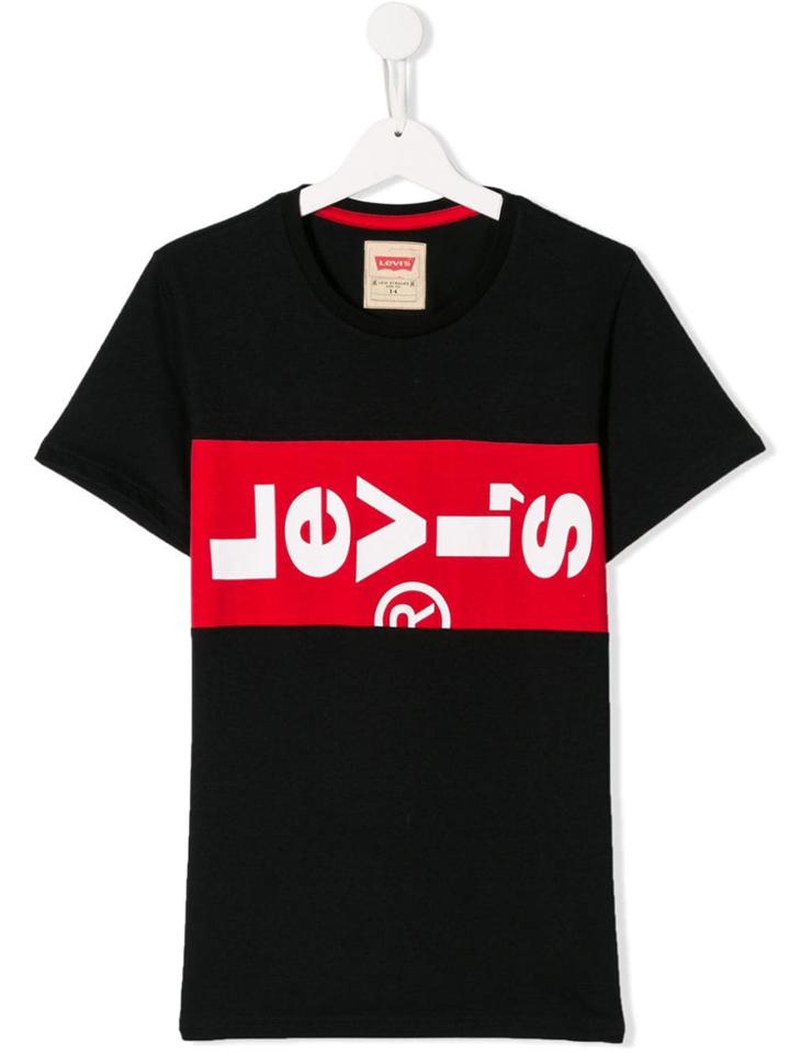 Levi's Kids Logo Colour-block T-shirt - Black