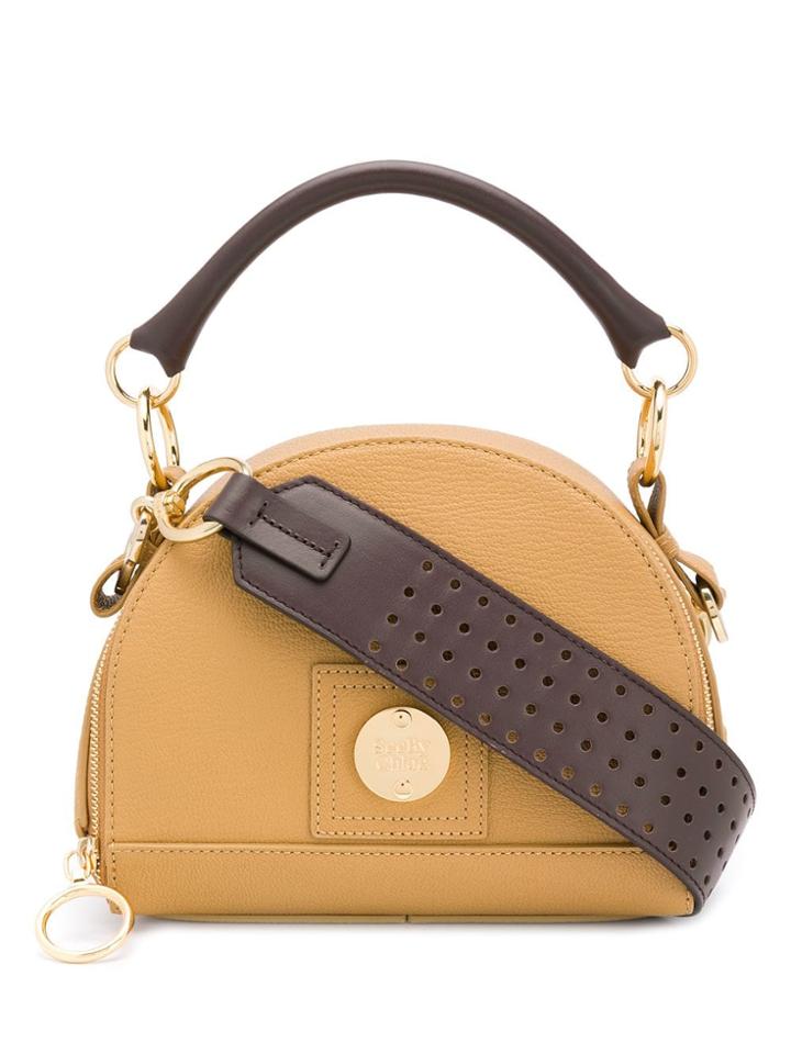 See By Chloé Perforated Strap Shoulder Bag - Yellow