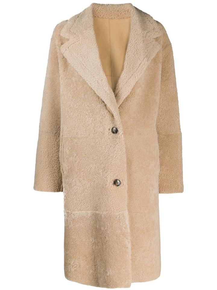 Iro Reversible Single-breasted Coat - Neutrals