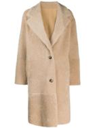 Iro Reversible Single-breasted Coat - Neutrals