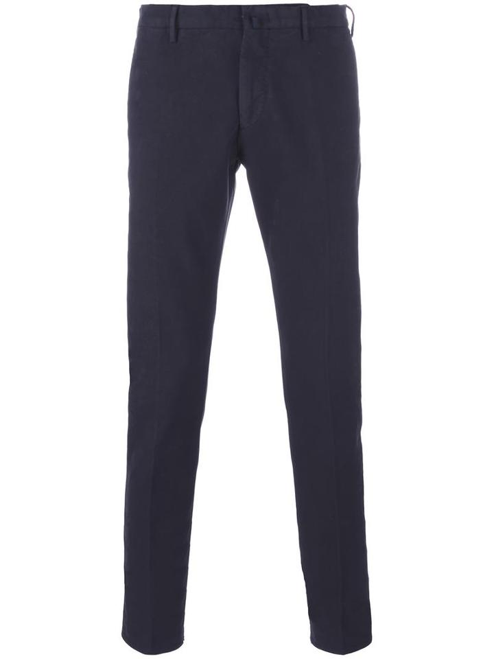 Incotex Skinny Trousers, Men's, Size: 48, Blue, Cotton/spandex/elastane
