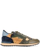Valentino Camouflage Rockrunner Sneakers - Green