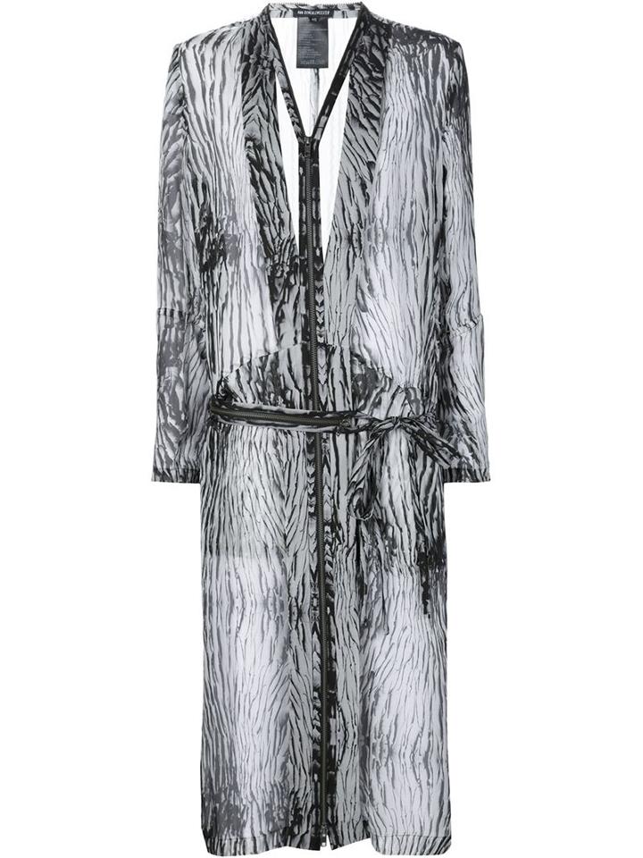 Ann Demeulemeester Zip Front Sheer Tunic
