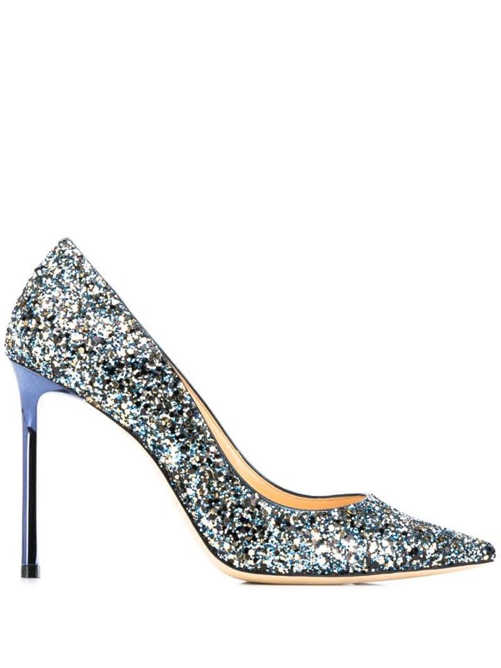 Jimmy Choo Romy Giltter Pumps - Blue