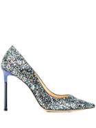 Jimmy Choo Romy Giltter Pumps - Blue