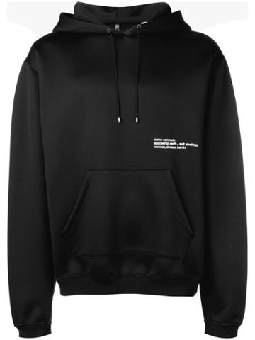 Oamc Exit Print Hoodie - Black