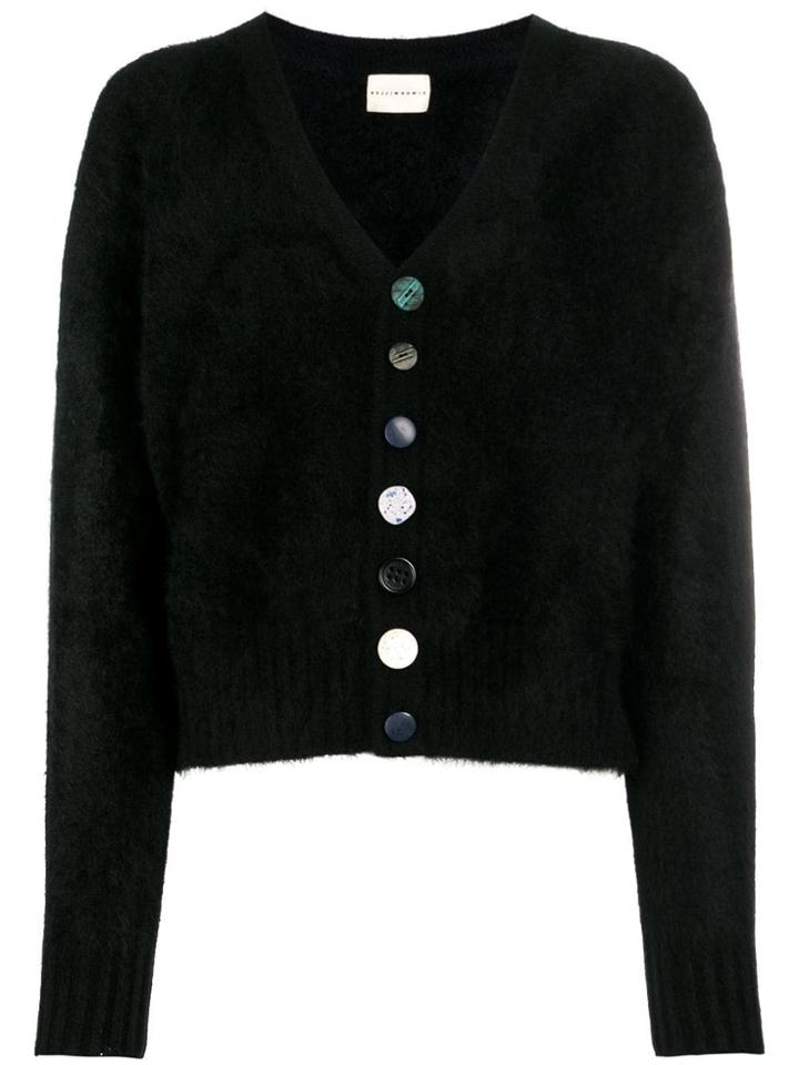 Simon Miller Mismatched Buttons Cardigan - Black