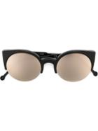 Retrosuperfuture 'lucia' Cat Eye Sunglasses, Women's, Black, Acetate