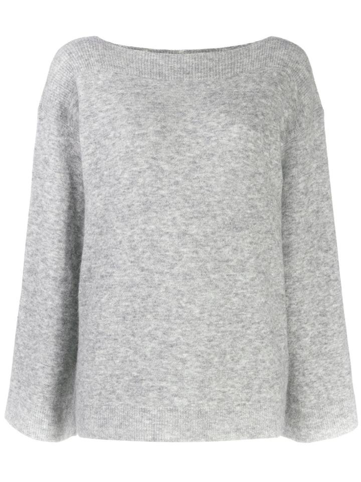 3.1 Phillip Lim Bell Sleeved Boat Neck Sweater - Grey