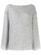 3.1 Phillip Lim Bell Sleeved Boat Neck Sweater - Grey