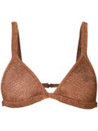 Balmain - Knitted Bralette - Women - Polyester/acetate - 36, Grey, Polyester/acetate
