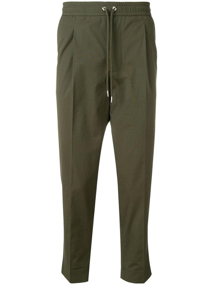 Moncler Drawstring Waist Trousers - Green