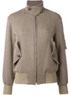 Julien David Textured Bomber Jacket