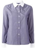 Vanessa Seward - Striped Shirt - Women - Cotton - 40, Women's, Blue, Cotton