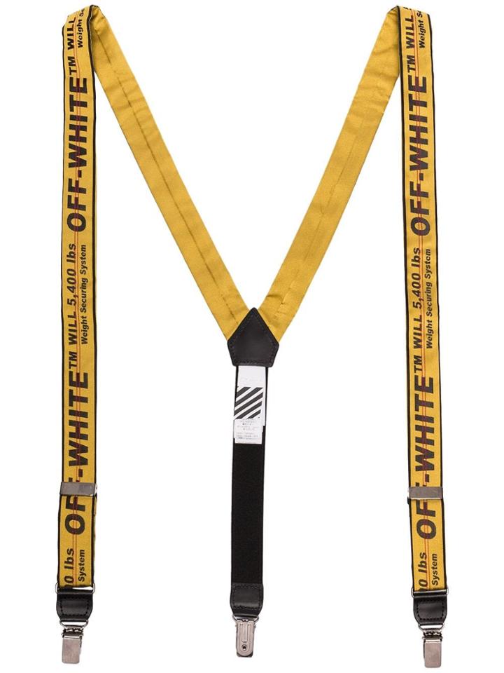 Off-white Industrial Logo Braces - Yellow