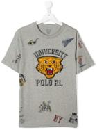 Ralph Lauren Kids Teen University Print T-shirt - Grey