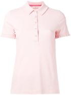 Tory Burch - Ruffle-trimmed Polo Shirt - Women - Cotton/spandex/elastane/modal - Xl, Pink/purple, Cotton/spandex/elastane/modal