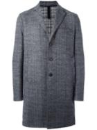 Harris Wharf London Boxy Tweed Coat, Men's, Size: 54, Grey, Virgin Wool