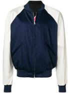 Y3 Sport Colour-block Bomber Jacket - Blue