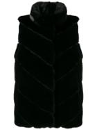 Liska Liska Nerzgilet Schwarz Furs & Skins->mink Fur - Black