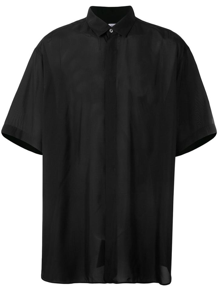 Jil Sander Oversized Short Sleeve Shirt - Black