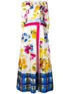 Sara Roka Floral Print Maxi Dress - White