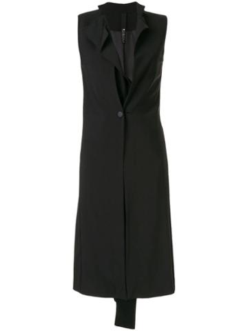 Symetria Detach Scope Long Vest - Black