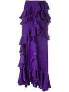 Roberto Cavalli Ruffle Front Skirt