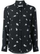 Golden Goose Deluxe Brand - Floral Print Shirt - Women - Silk - L, Black, Silk