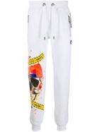 Philipp Plein Jogging Skull Trousers - White