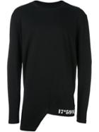 D.gnak Printed Hem Sweatshirt, Men's, Size: 50, Black, Cotton