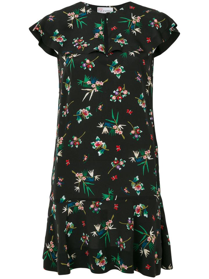 Red Valentino - Floral Print Dress - Women - Silk/polyester - 42, Silk/polyester