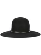 Eleventy Wide Brim Hat, Women's, Black, Wool