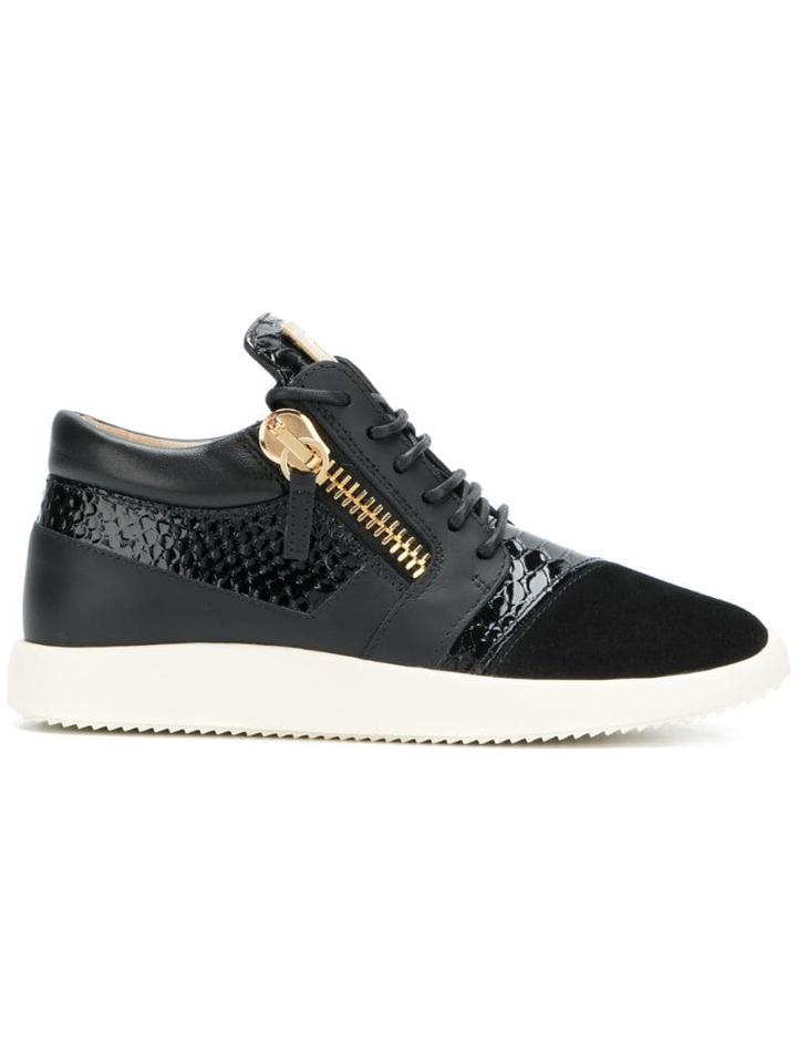 Giuseppe Zanotti Runner Panelled Sneakers - Black