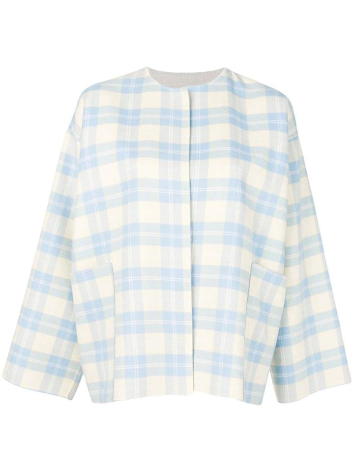 Sofie D'hoore Check Open Jacket - Blue
