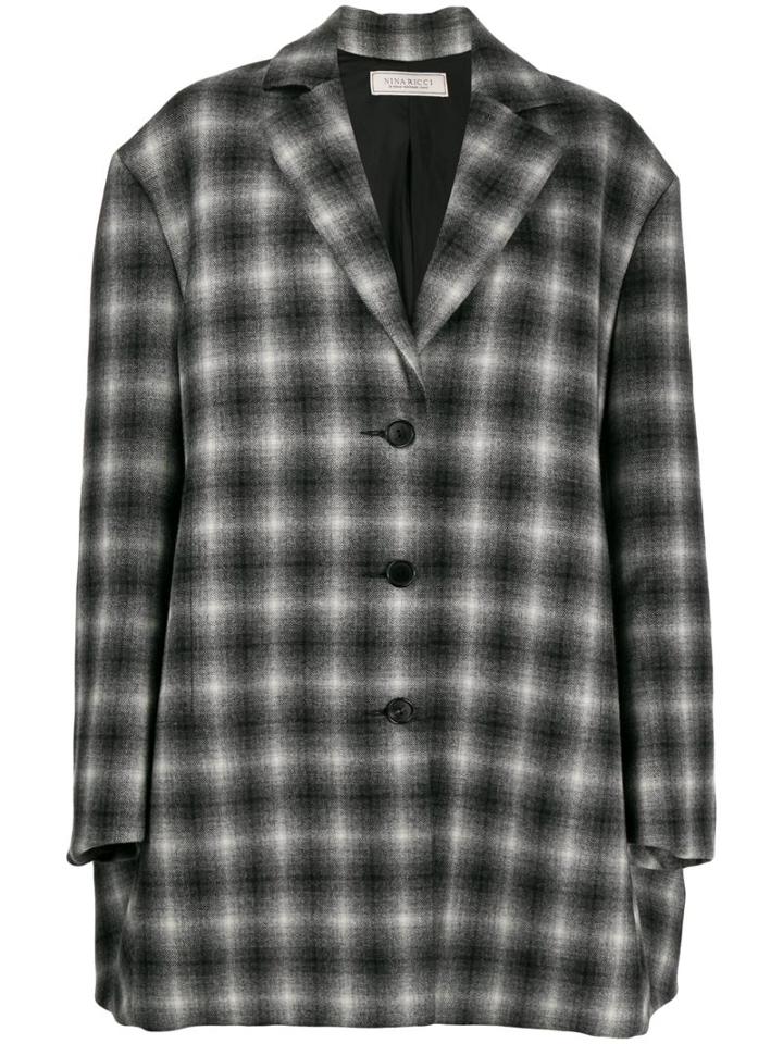 Nina Ricci Oversized Single-breasted Blazer - Black