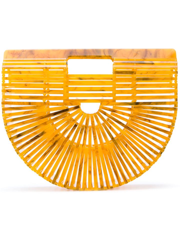 Cult Gaia Small Ark Clutch Bag - Yellow & Orange