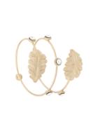 Silvia Gnecchi Embellished Leaf Arm Bracelet - Gold