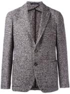 Tagliatore Two Buttoned Blazer, Men's, Size: 48, Grey, Virgin Wool/polyamide/polyester/cupro