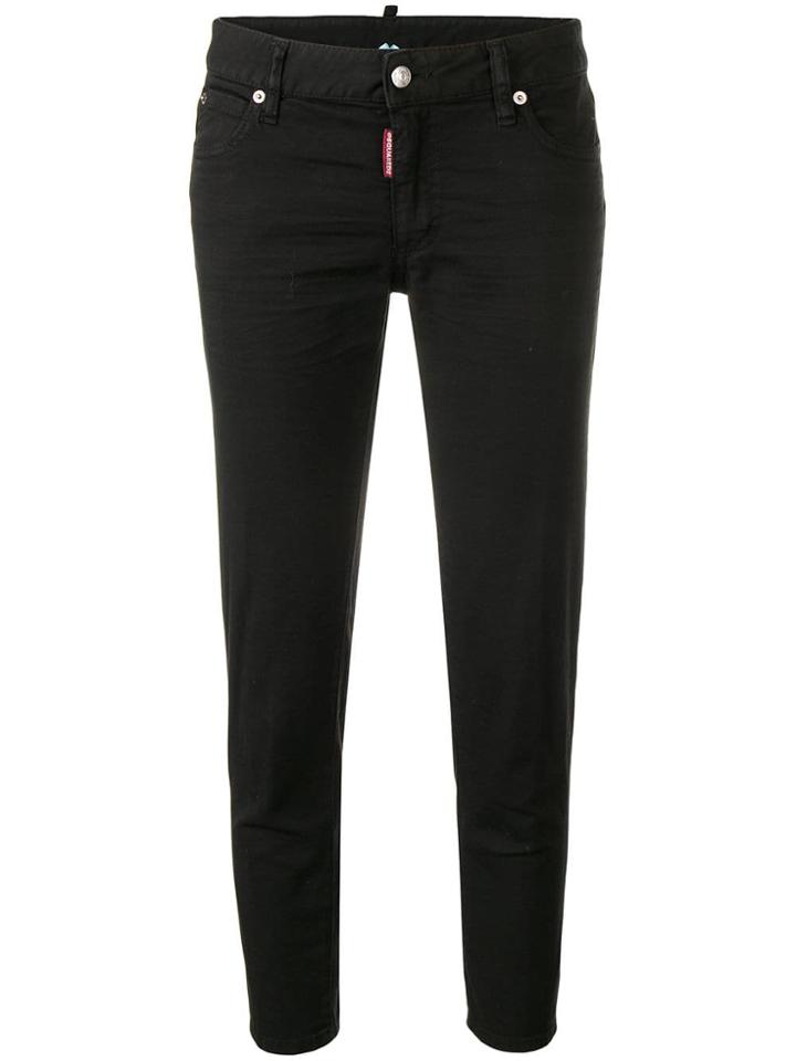 Dsquared2 Cropped Twist Jeans - Black