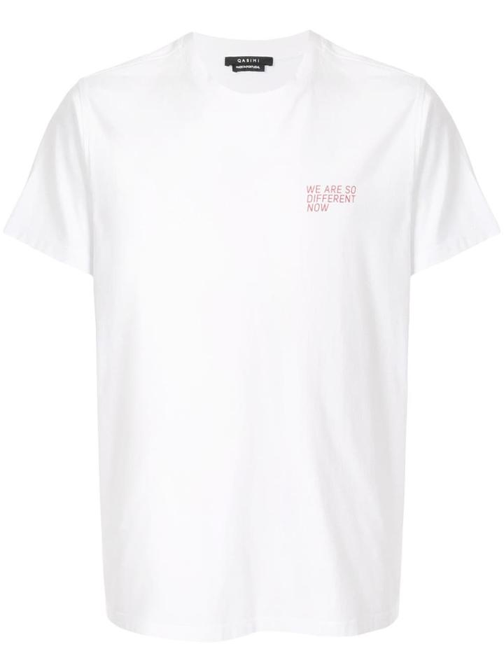 Qasimi Slogan T-shirt - White