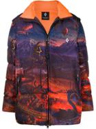 Marcelo Burlon County Of Milan Fantasy Down Jacket - Purple