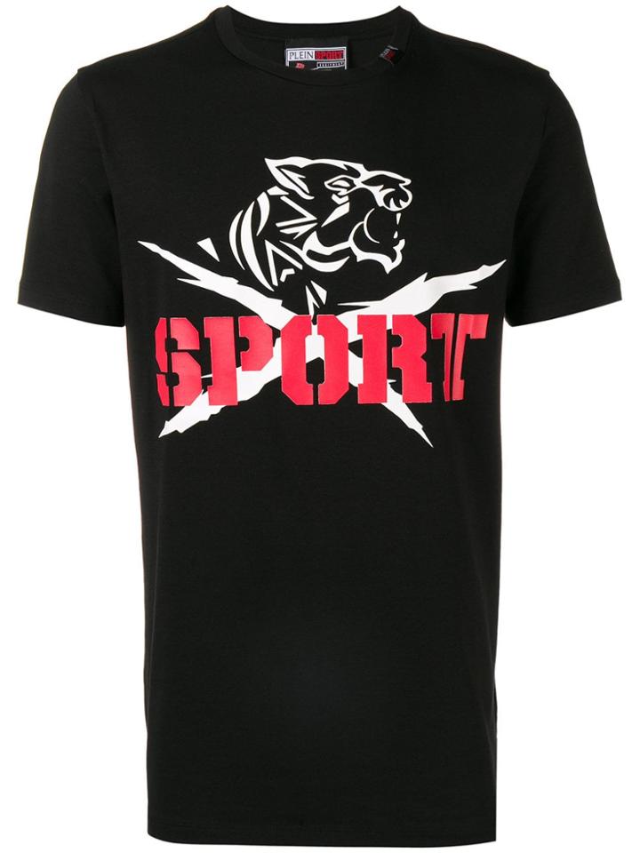 Plein Sport Print Logo T-shirt - Black