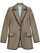 Gucci Gg Wool Canvas Jacket - Neutrals