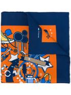 Kiton Abstract Print Handkerchief - Multicolour