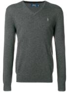 Polo Ralph Lauren Classic V-neck Sweater - Grey