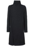 Poème Bohémien Raw Edge Coat, Men's, Size: 48, Grey, Wool/cotton