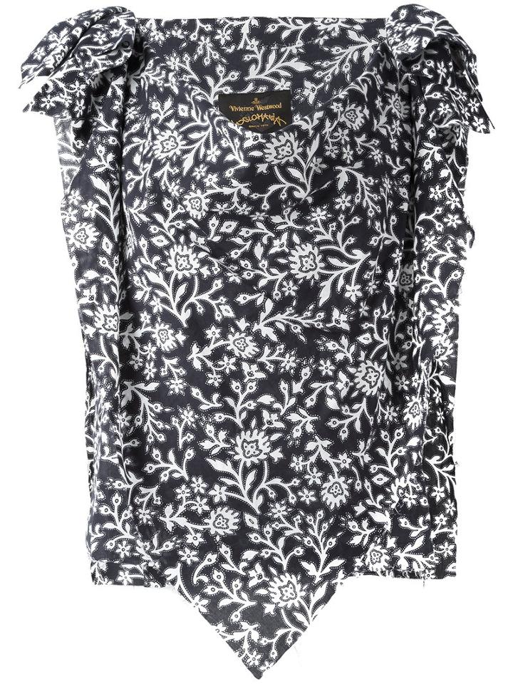 Vivienne Westwood Anglomania Handkerchief Floral Blouse, Women's, Size: 44, Blue, Cotton